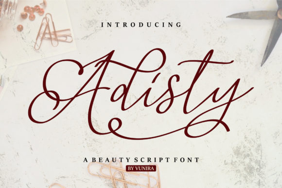 Adisty: A Handwritten Font for Polished Web Design