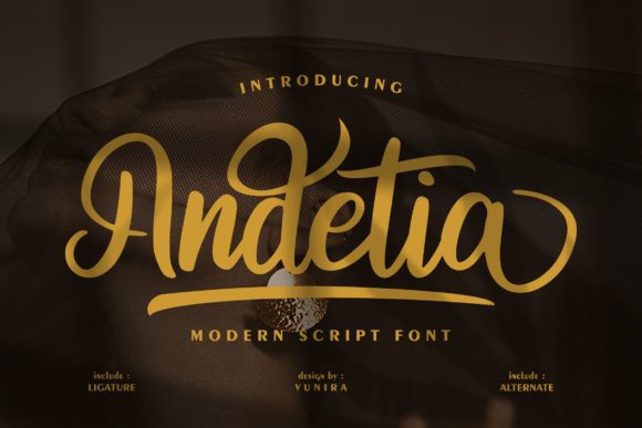 Andetia: A Bold Handwritten Font for Dynamic Web Design