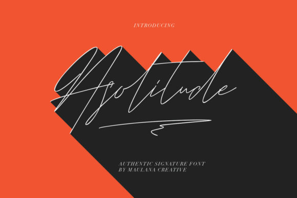 Asolitude: A Handwritten Font for Elegant Branding