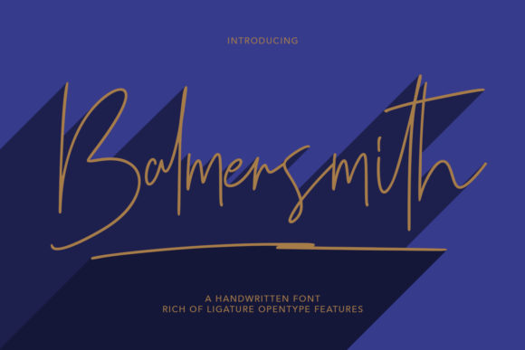 Balmersmith: A Script Font with Modern Elegance