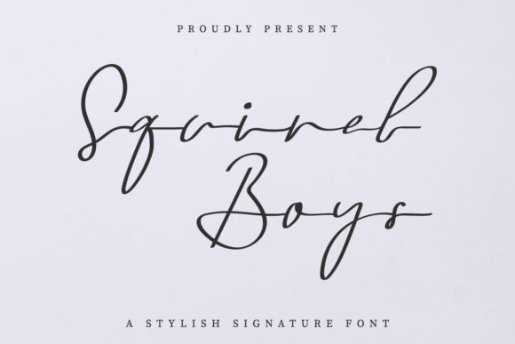 Bring Your Handmade Creations to Life with Squirel Boys Font