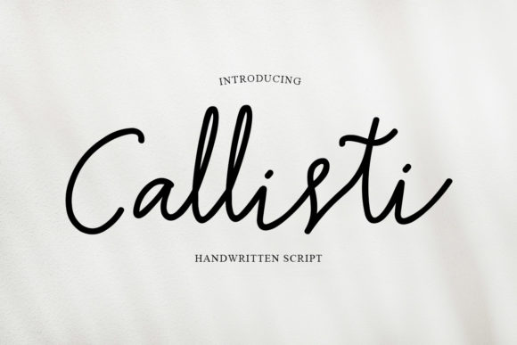 Callisti: A Delicate Handwritten Font for Elegant Design