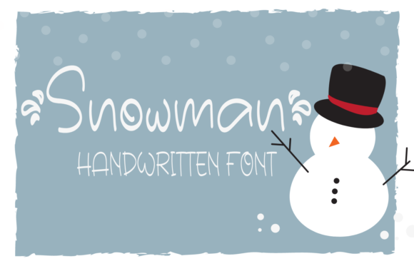 Charming and Elegant Snowman Font for Crafters