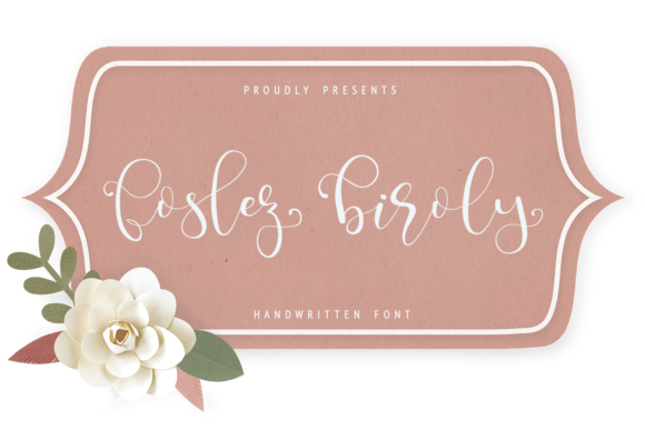 Discover the Elegance of Foslez Biroly: A Handwritten Font for Editorial Design