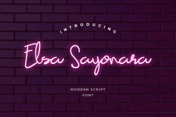 Elsa Sayonara: A Handwritten Font for Editorial Elegance