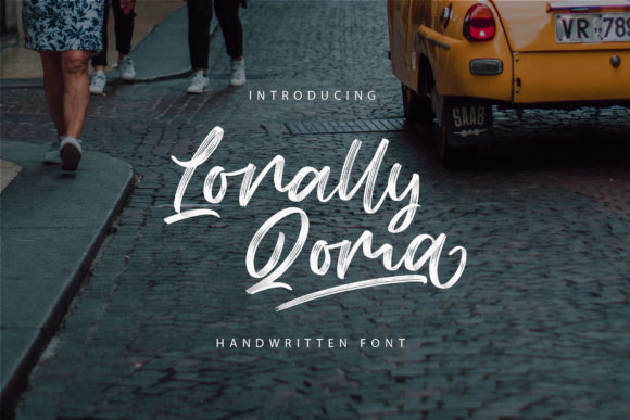 Lonally Qoma: A Handwritten Font for Eye-Catching Campaigns