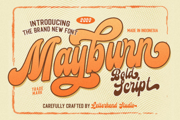 Mayburn: A Bold, Retro Font for Creative Branding