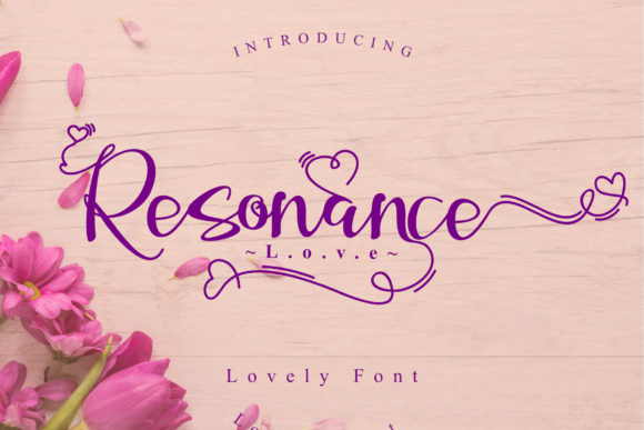 Resonance Love: A Romantic Font for Engaging Campaigns