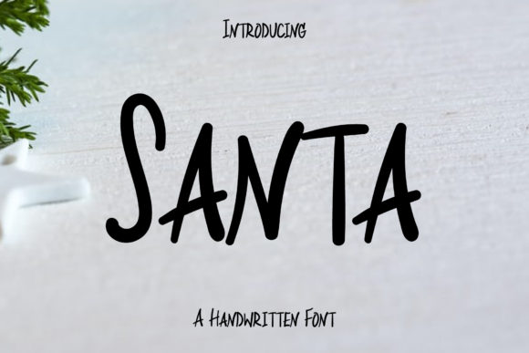 Santa: A Whimsical Handwritten Font for Creative Web Design
