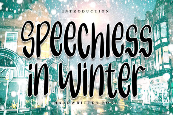 Speechless in Winter: A Charming Handwritten Font for Crafters