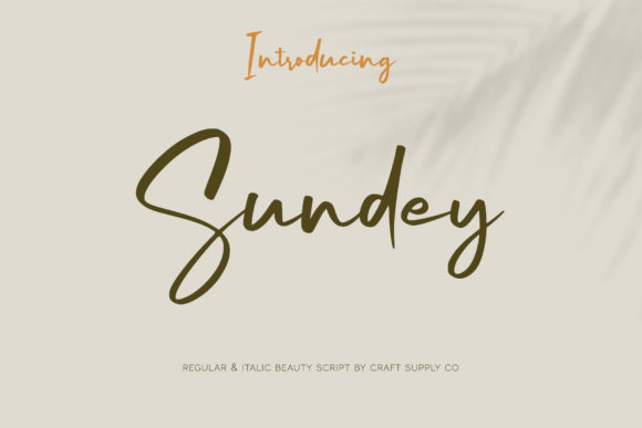 Sundey: A Handwritten Font for Engaging Visuals