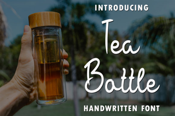 Tea Bottle: A Delicate Font for Charming Business Branding