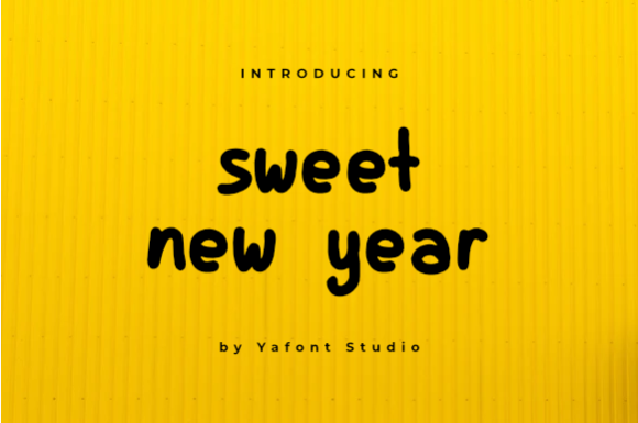 Transform Your Brand with Sweet New Year Font